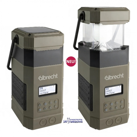 Albrecht DR 114 DAB+ Outdoor-Radio mit Camping-Lampe